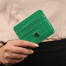 Zoozie Bags Cartera y Tarjetero de Piel Verde